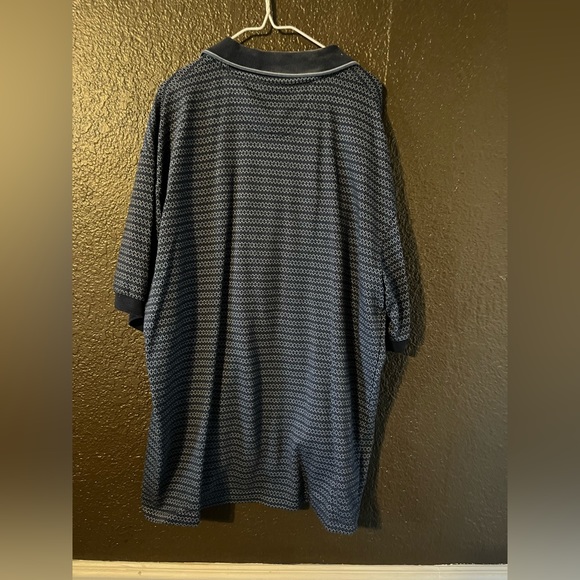 Blue St. John’s Bay Collared Short Sleeve Polo Shirt with Pocket, Size Large - Picture 2 of 6